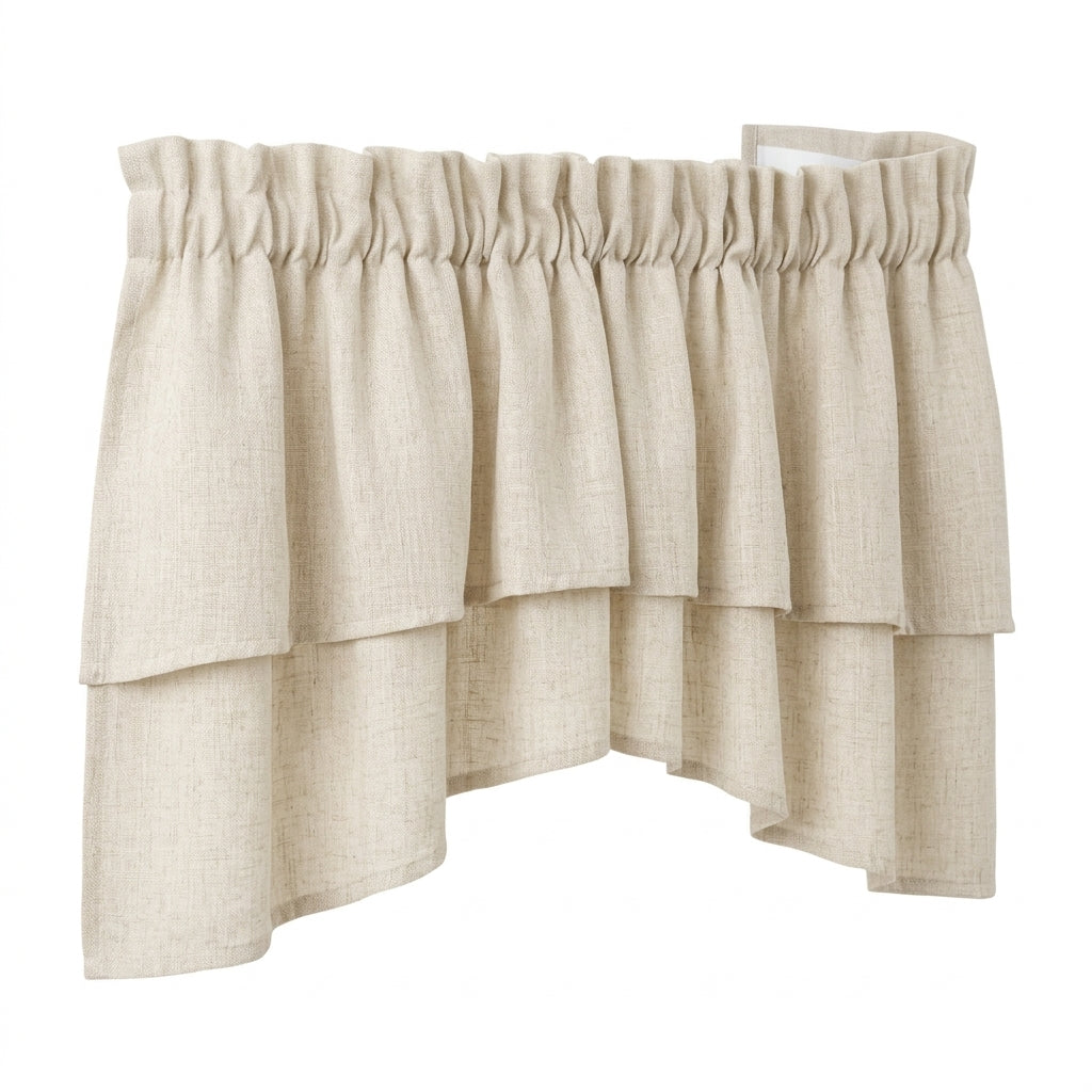 Linvioras™ WillowDrape Layered Window Valance Set
