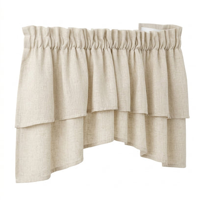Linvioras™ WillowDrape Layered Window Valance Set