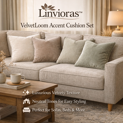 Linvioras™ VelvetLoom Accent Cushion Set