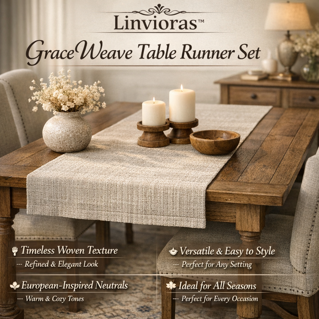Linvioras™ GraceWeave Table Runner Set